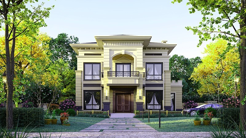 河北中式合院住宅，开放庭院与邻里乡亲更亲近